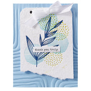 Spellbinders - Lined Corners 3D Embossing Folder from the Modern Botanicals Collection by Dina Wakley