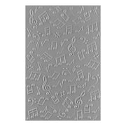 Spellbinders - Musical Notes 3D Embossing Folder from the Bibi's Musical Notes Collection by Bibi Cameron