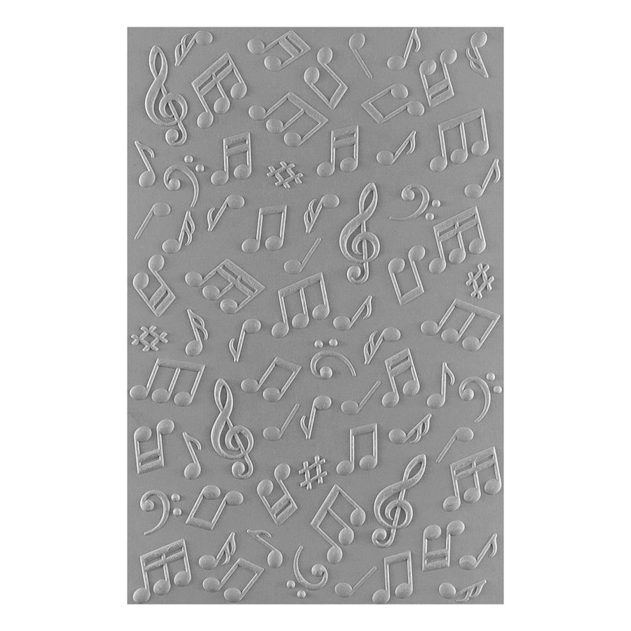 Spellbinders - Musical Notes 3D Embossing Folder from the Bibi's Musical Notes Collection by Bibi Cameron