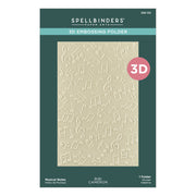 Spellbinders - Musical Notes 3D Embossing Folder from the Bibi's Musical Notes Collection by Bibi Cameron