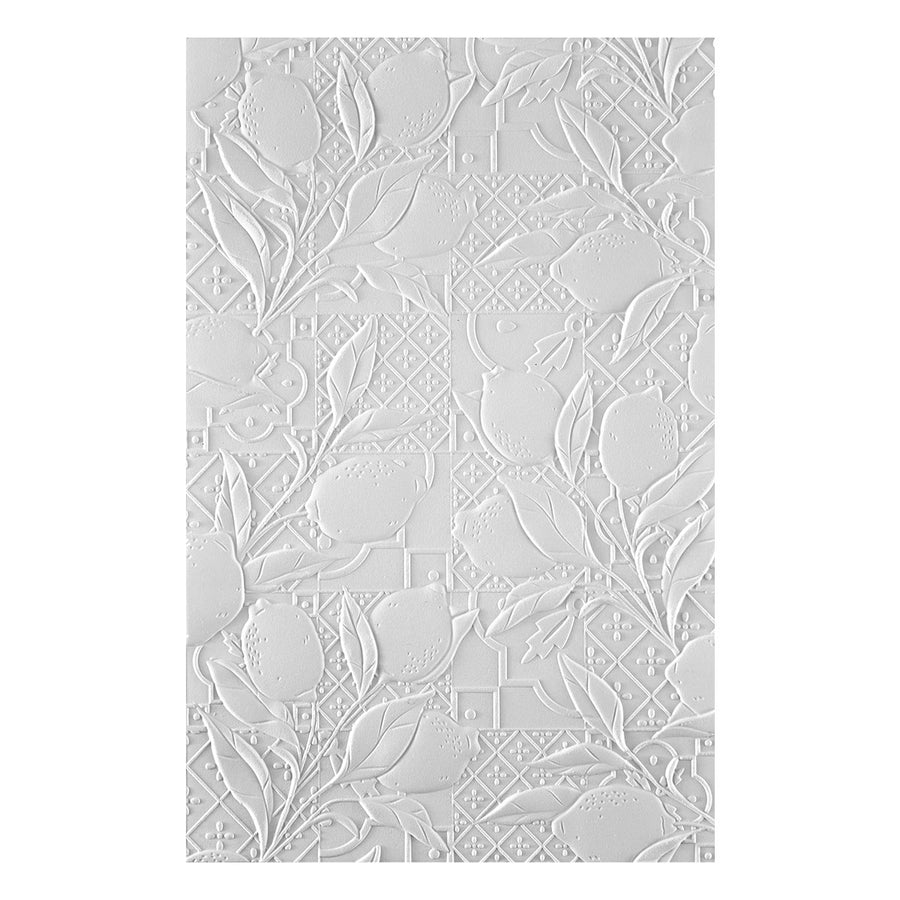 Spellbinders - Lemon Fresco 3D Embossing Folder from the La Dolce Vita Collection