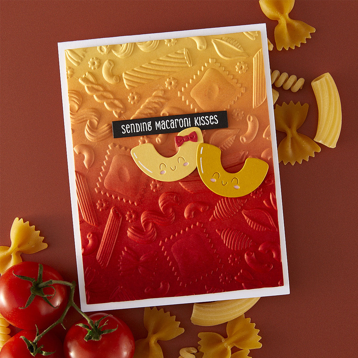 Spellbinders - Al Dente 3D Embossing Folder from the Buon Appetito Collection