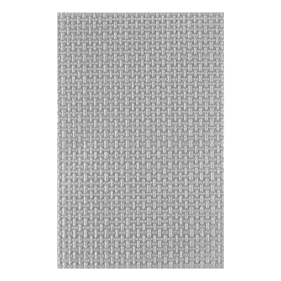 Spellbinders - Linen 3D Embossing Folder from the Texture & Foliage Collection by Suzanne Hue