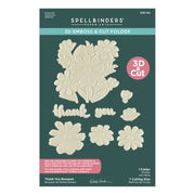 Spellbinders - Thank You Bouquet 3D Emboss & Cut Folder from the Tabbed Classics Collection by Wendy Vecchi