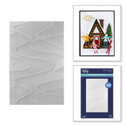 Spellbinders - Streamline 3D Embossing Folder from the Ski-son's Greetings Collection by Simon Hurley
