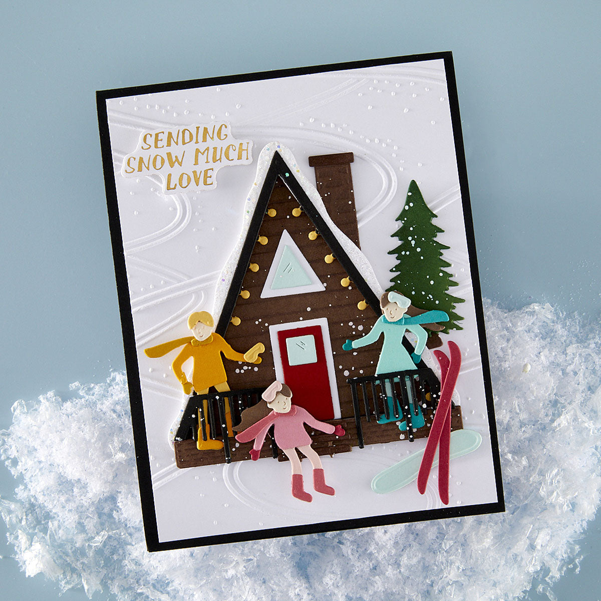 Spellbinders - Ski-son's Greetings Dies and 3D Folder Bundle by Simon Hurley