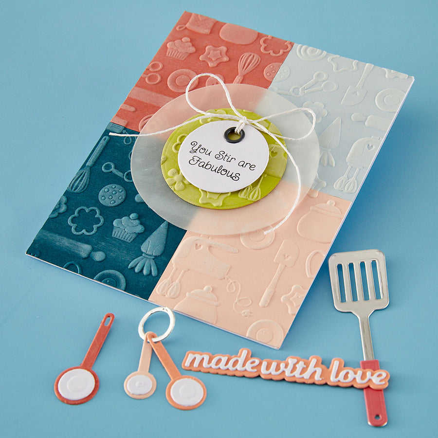 Spellbinders - Confection Companions 3D Embossing Folder by Tina Smith