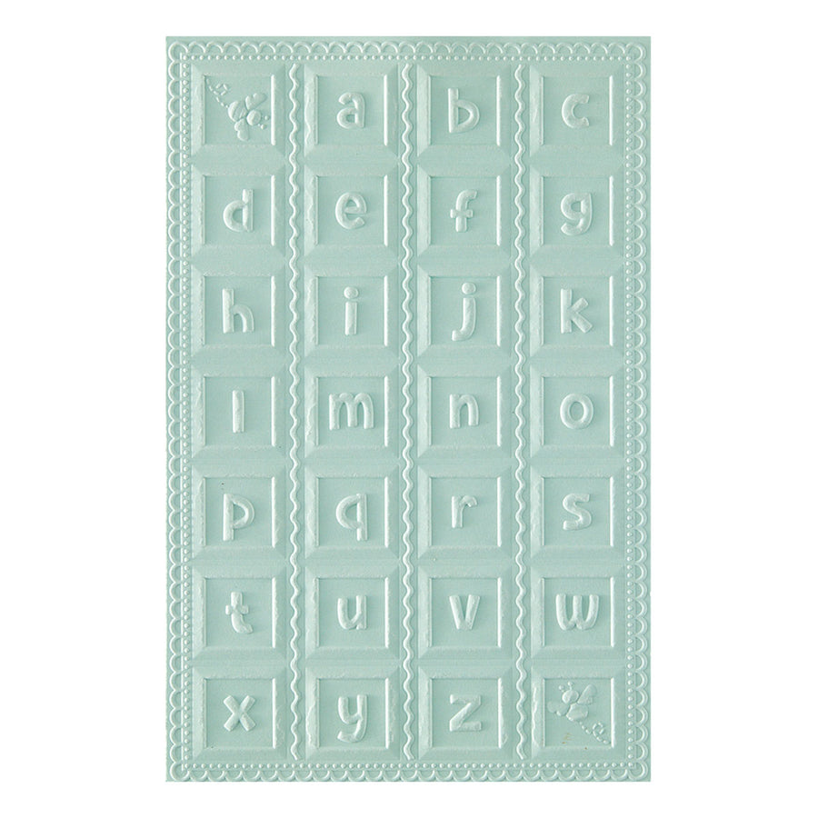 Spellbinders - Classic Pooh Baby Blocks 3D Embossing Folder with Simple Stories