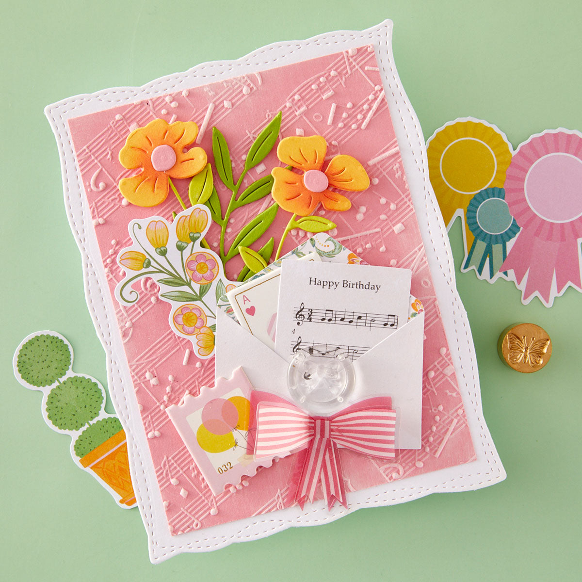 Spellbinders - Favorite Song 3D Embossing Folder