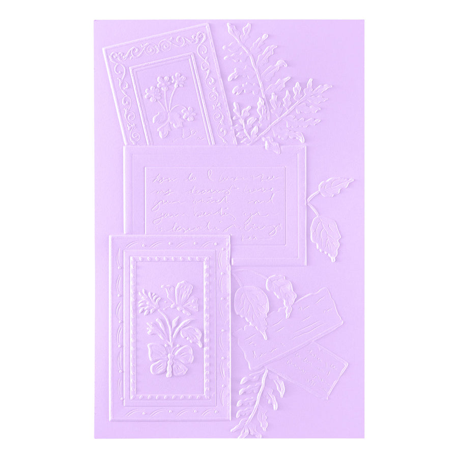 Spellbinders - Ode to a Poet 3D Embossing Folder by Susan Tierney-Cockburn