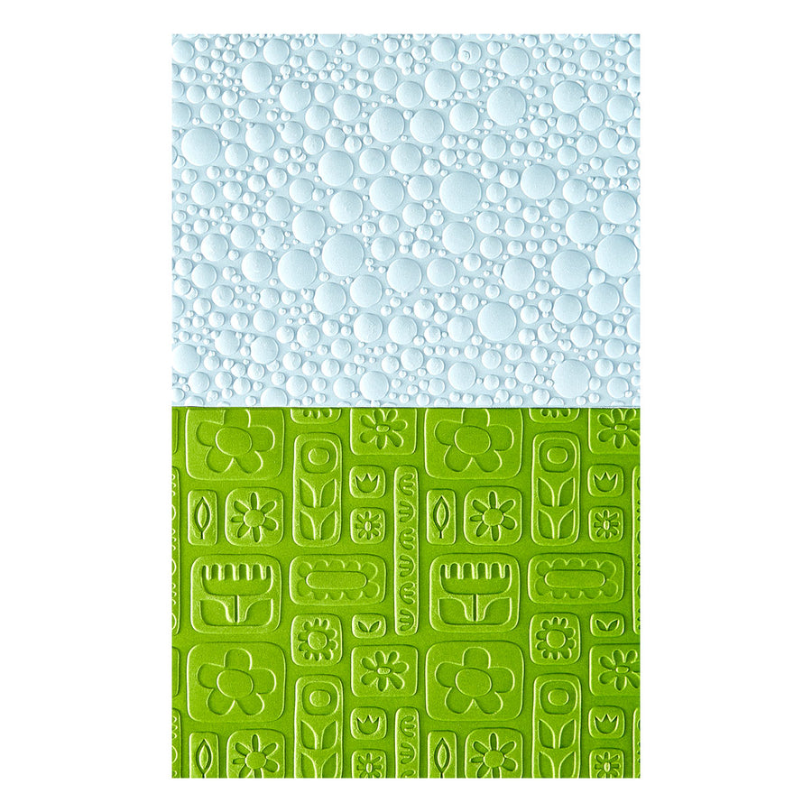 Spellbinders - Suds & Buds 3D Embossing Folder