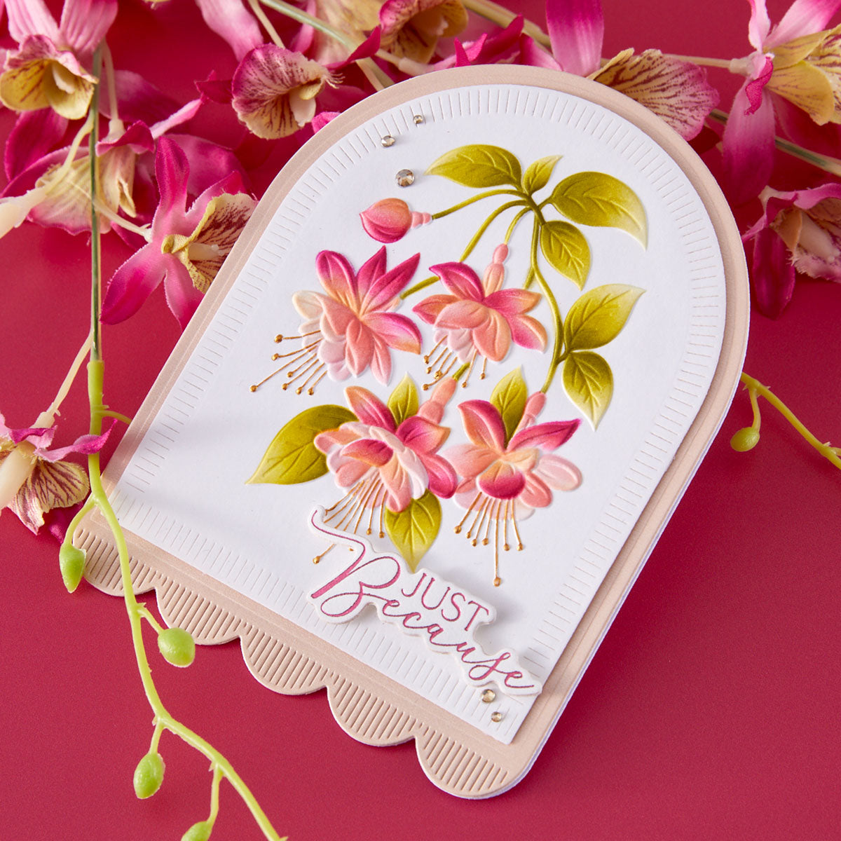 Spellbinders - Magical Fuchsia 3D Embossing Folder by Alex Syberia Designs