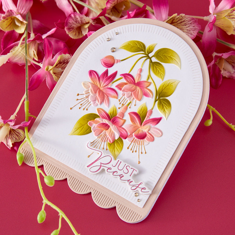 Spellbinders - Magical Fuchsia 3D Embossing Folder by Alex Syberia Designs