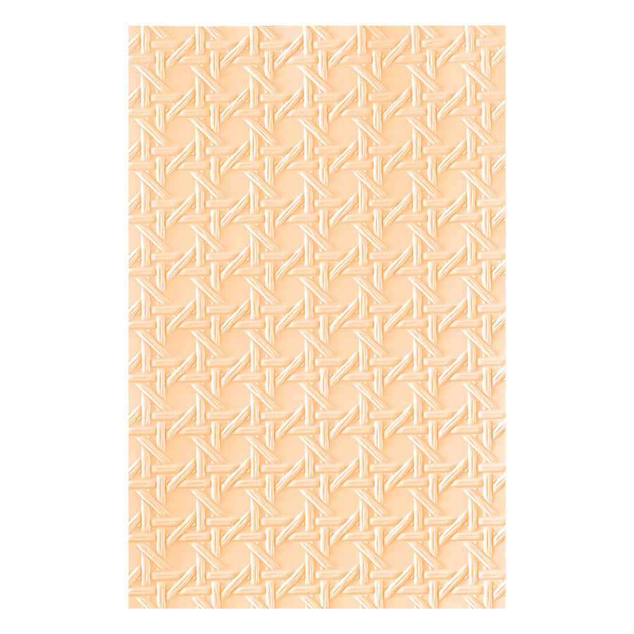 Spellbinders - Rattan Cane 3D Embossing Folder by Simon Hurley