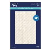 Spellbinders - Rattan Cane 3D Embossing Folder by Simon Hurley