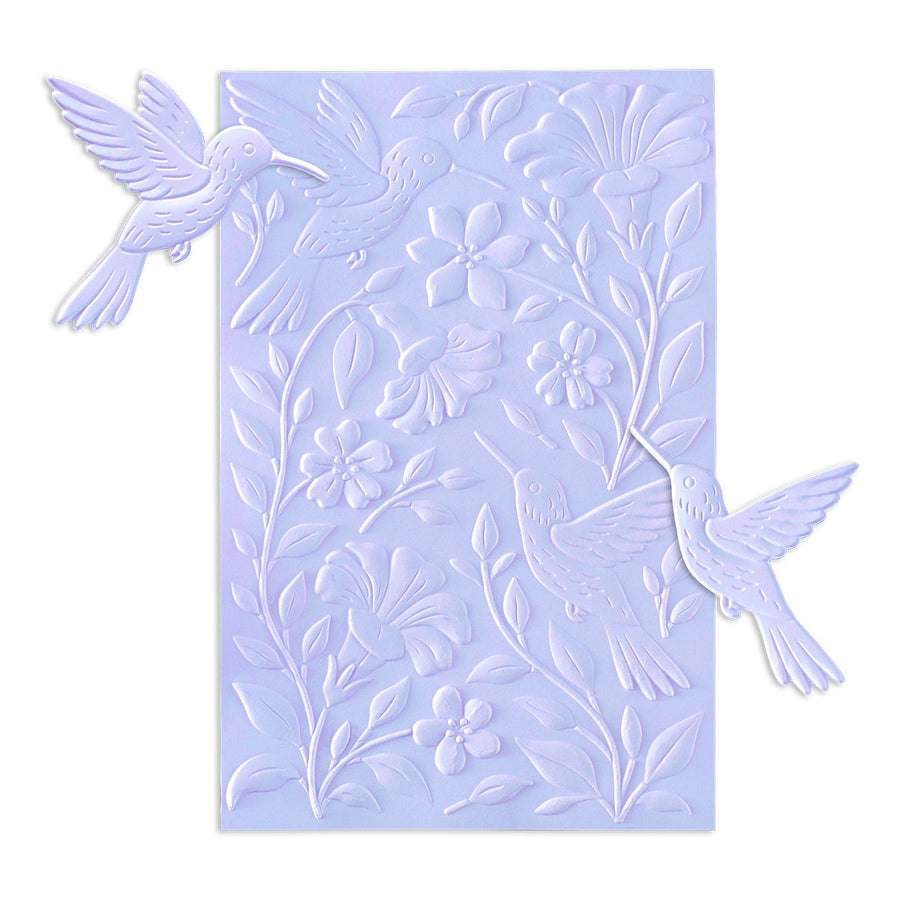 Spellbinders - Hummingbird Garden 3D Folder and Stencil Bundle by Simon Hurley