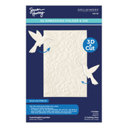 Spellbinders - Hummingbird Garden 3D Embossing Folder & Die Set by Simon Hurley