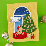 Spellbinders - A2 Herringbone Décor 3D Embossing Folder by Yana Smakula