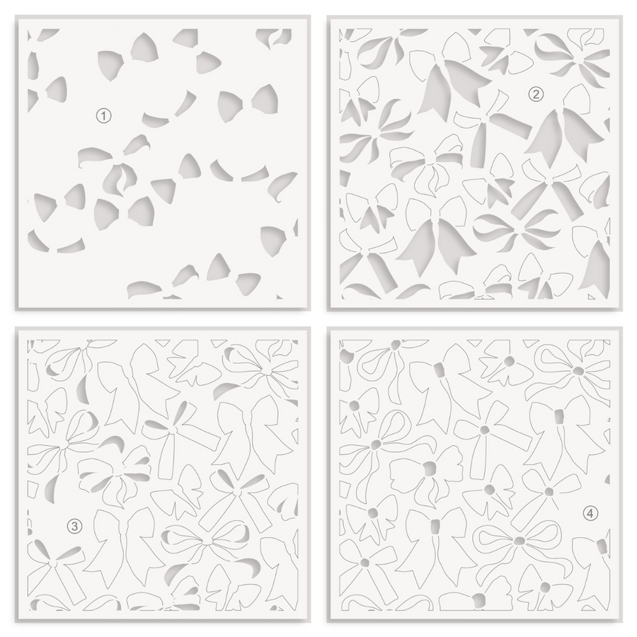 Altenew - Elegant Bows Builder Stencil Set (4 in 1)