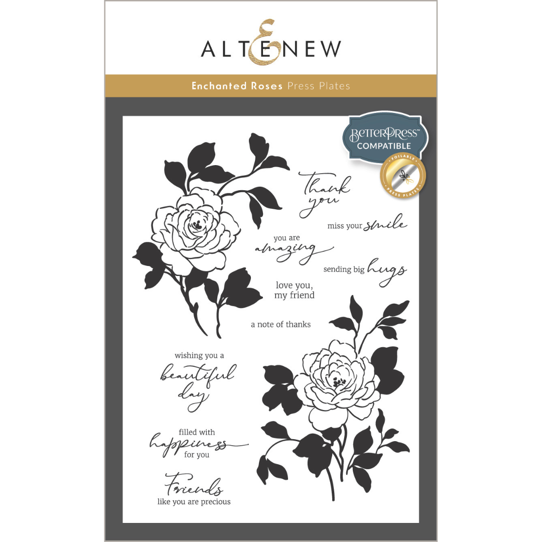 Altenew - Enchanted Roses Press Plates