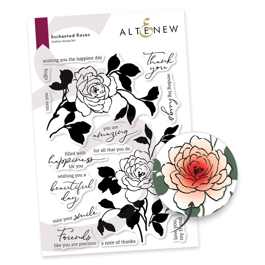 Altenew - Enchanted Roses Stamp Set