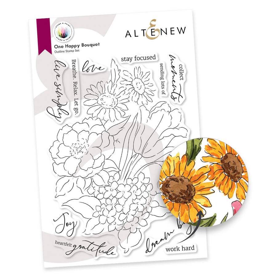 Altenew - Stamp & Paint: One Happy Bouquet Stamp Set