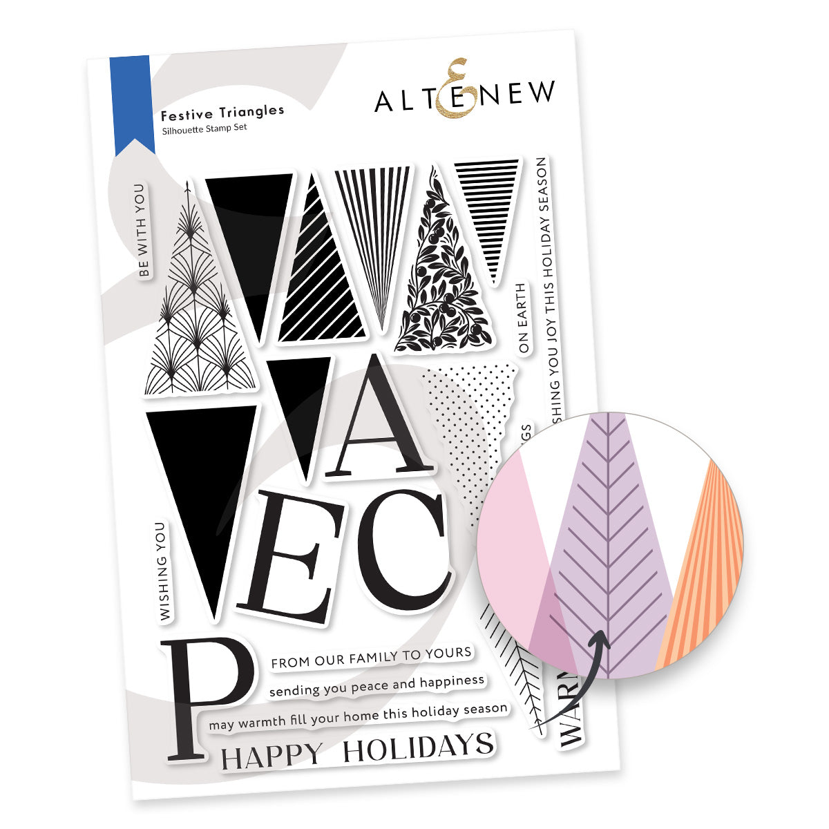 Altenew - Festive Triangles Stamp Set