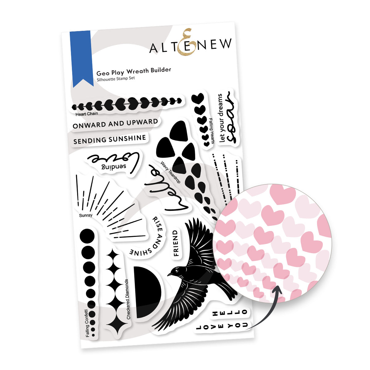 Altenew - Geo Play Wreath Builder Stamp Set