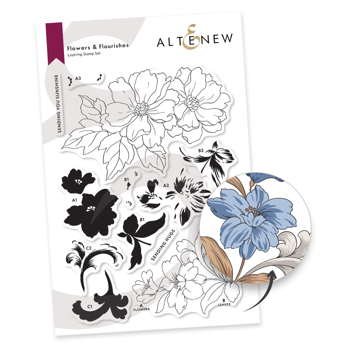 Altenew - Flowers & Flourishes Stamp Set