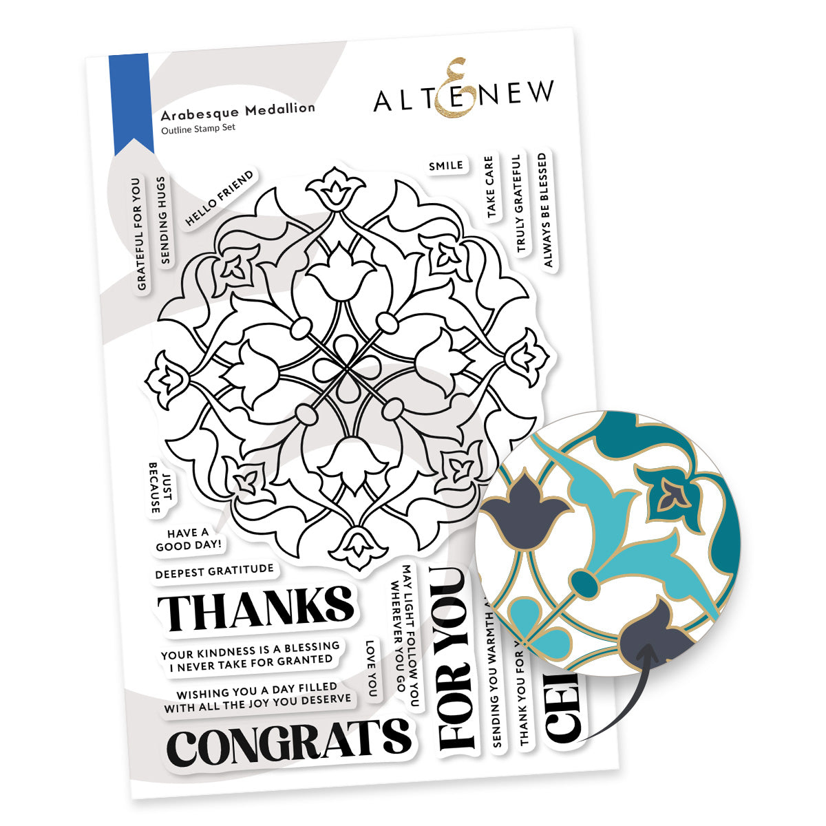 Altenew - Arabesque Medallion Stamp Set
