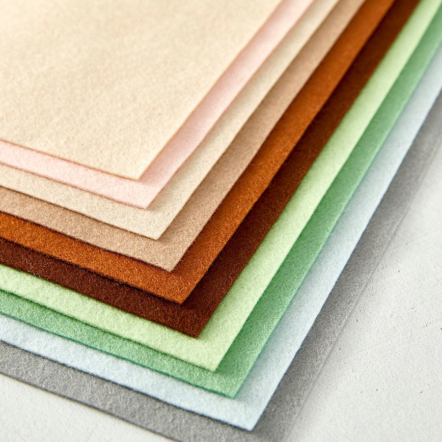 Spellbinders - Merino Wool Felt Sheets - Neutral Collection