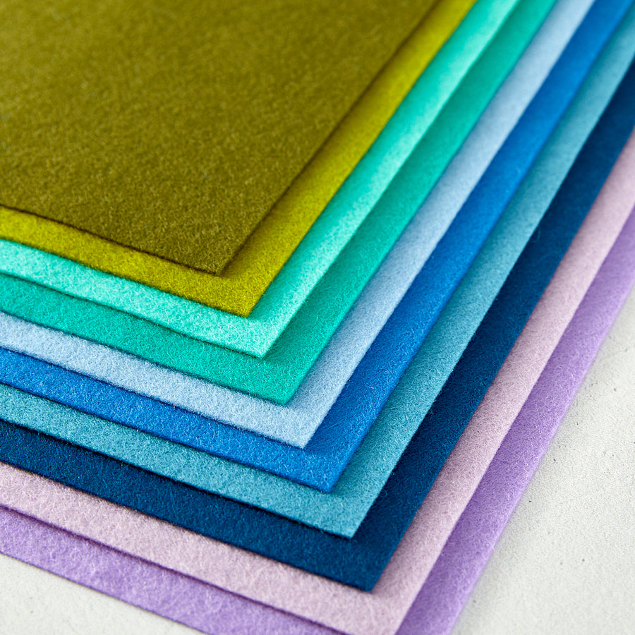 Spellbinders - Merino Wool Felt Sheets - Cool Collection