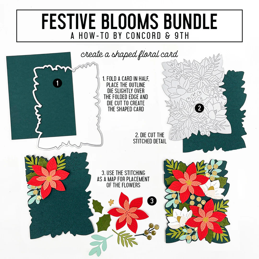 Concord & 9th - Festive Blooms Dies