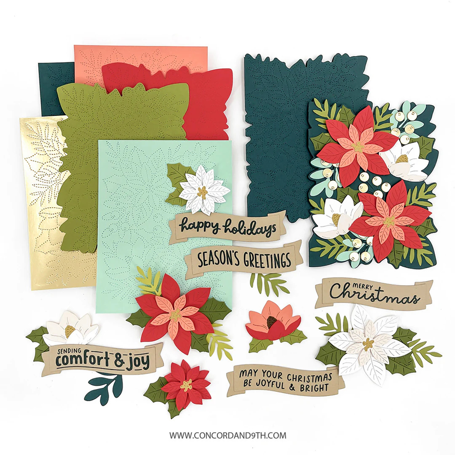 Concord & 9th - Festive Blooms Stamp Set