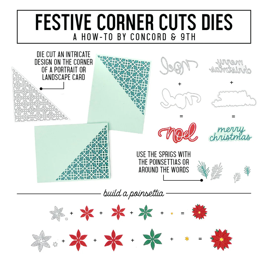 Concord & 9th - Festive Corner Cuts Dies