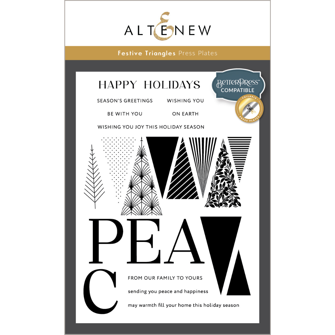 Altenew - Festive Triangles Press Plates