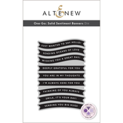 Altenew - One-Go: Solid Sentiment Banners Die