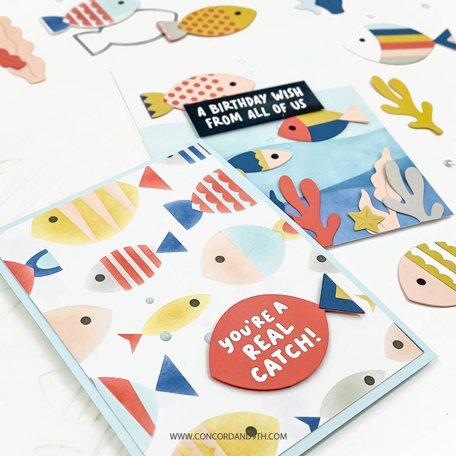Concord & 9th - Fish Friends Stamp Set