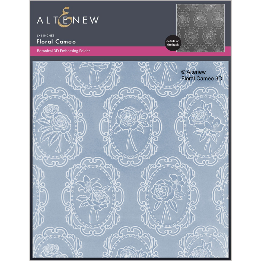 Altenew - Floral Cameo 3D Embossing Folder