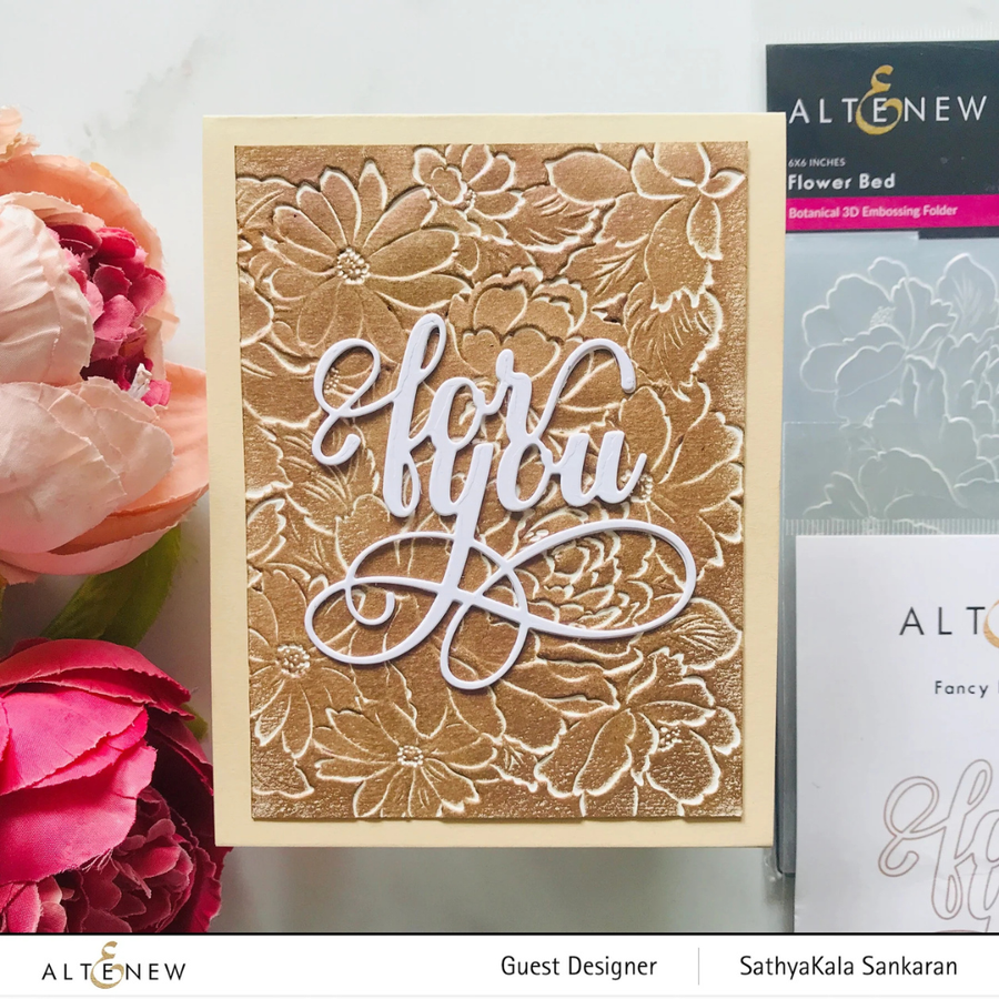 Altenew - Flower Bed 3D Embossing Folder