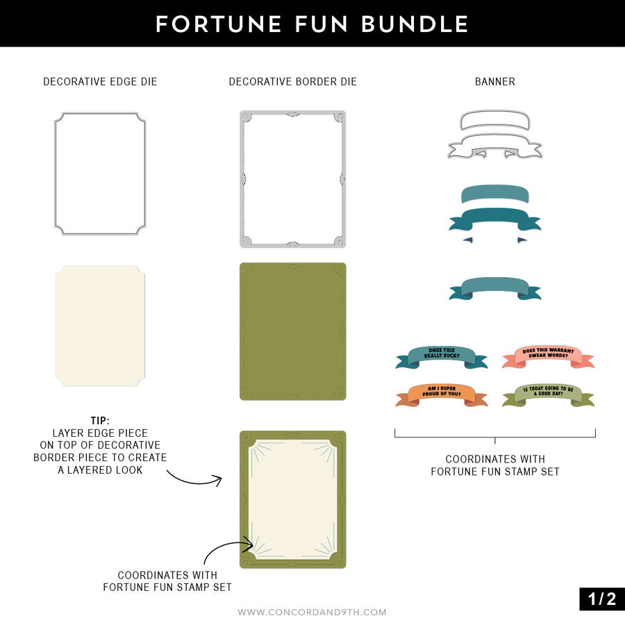 (PRE-ORDER) Concord & 9th - Fortune Fun Stamp Set