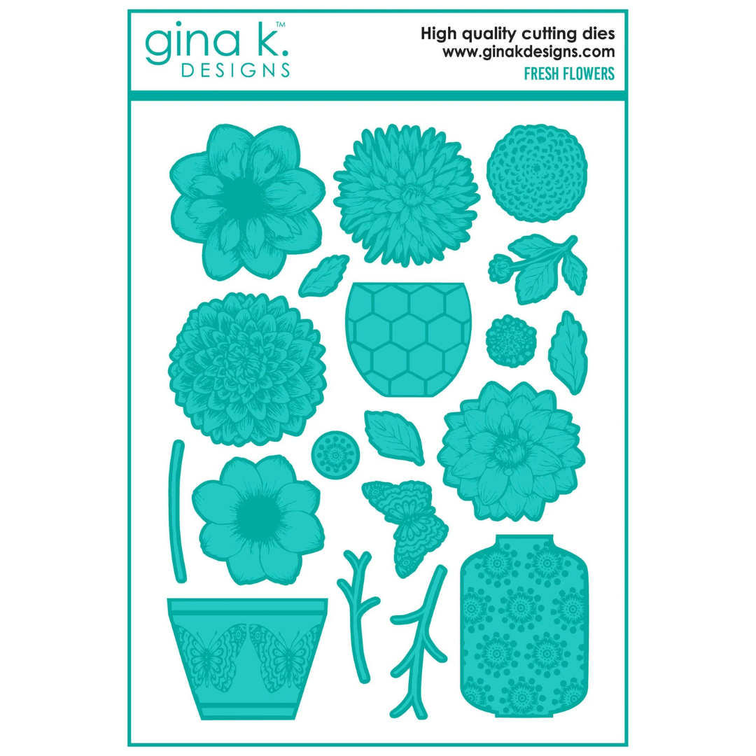 Gina K Designs Fresh Flowers Dies