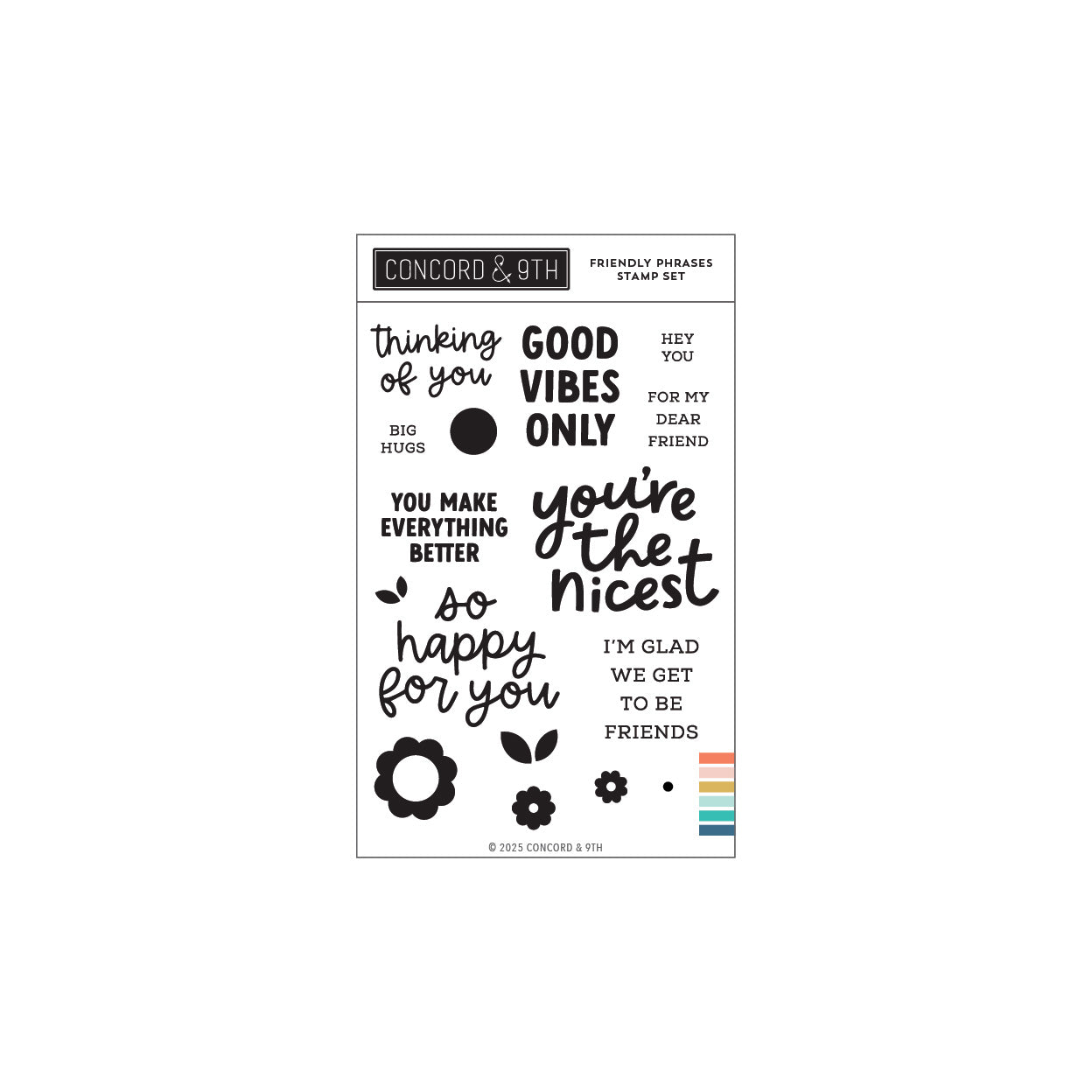 Concord & 9th - Friendly Phrases Stamp Set