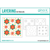 Gina K Designs - Modern Poinsettia Layering Stencil