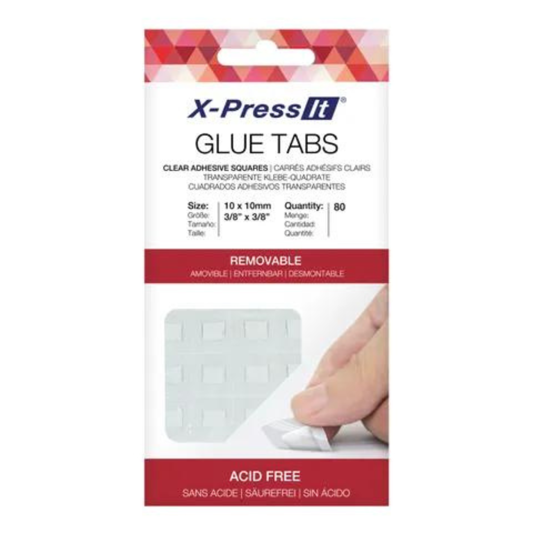 X-Press It - Removable Glue Tabs 10 x 10mm (80 pieces) – 3 Wise Crafters