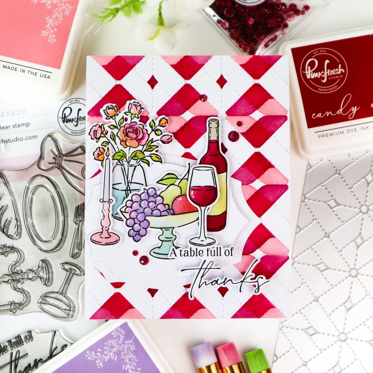 Pinkfresh Studio - Heirloom Patchwork Stencils