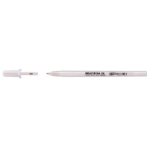 Sakura - White Gelly Roll Medium Point (08) Pen