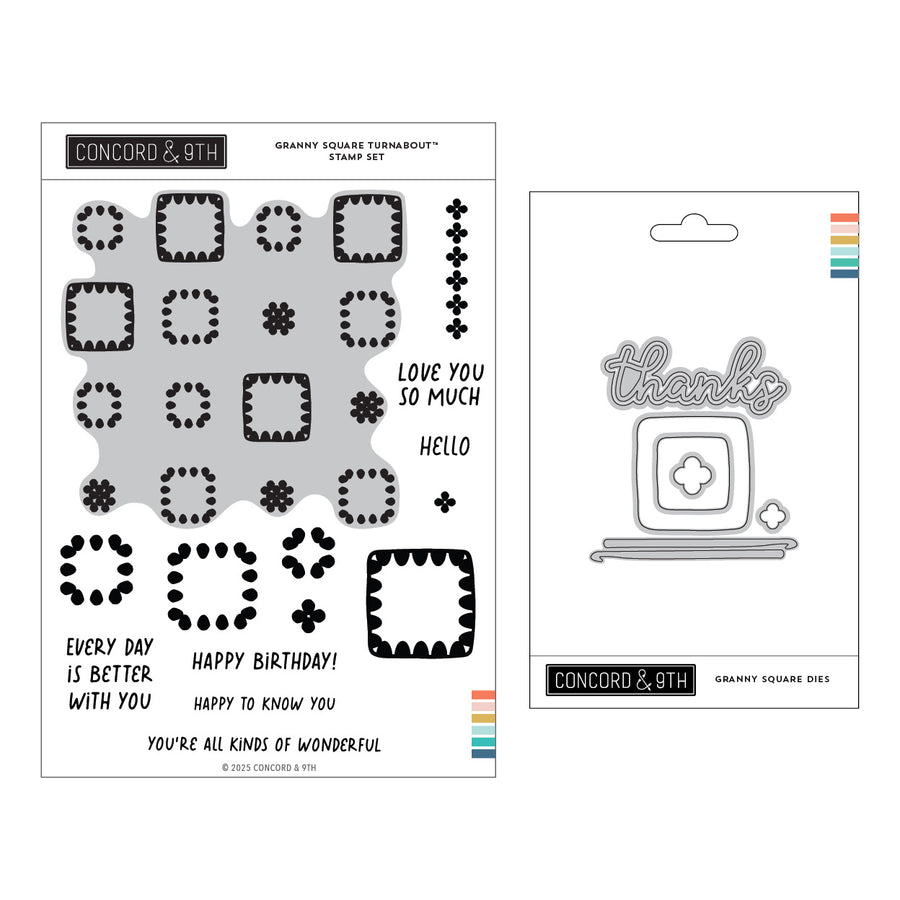 Concord & 9th - Granny Square Stamp & Die Bundle
