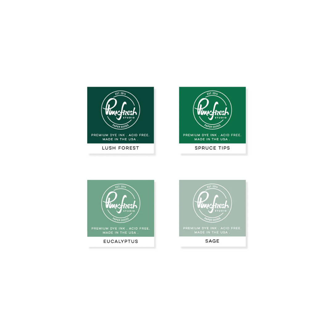 Pinkfresh Studio - Premium Dye Ink Cube Pack : Green Gables