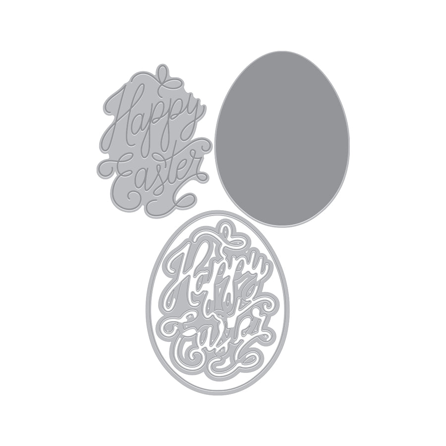 Hero Arts - Happy Easter Letterpress + Foil & Cut